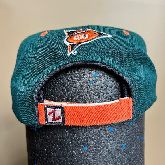 University of Miami football ZEPHYR THE Z HAT embroidered wool strap back hat - Picture 2 of 6